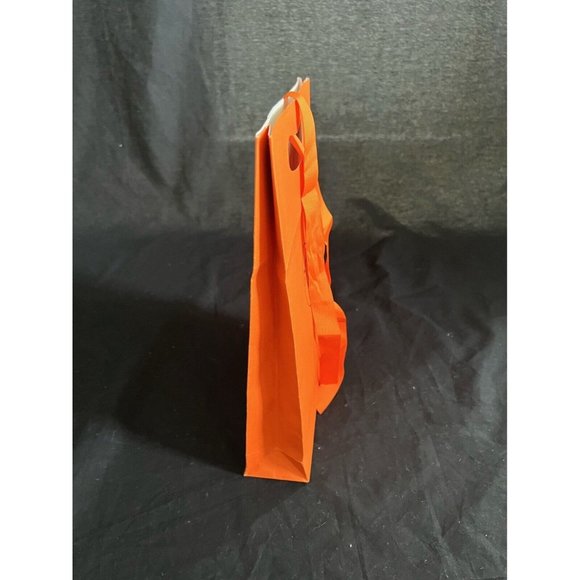 Hermes Paper Reusable Shopping Bag Gift Orange 12" x 8 " x 2.5" - Picture 6 of 9